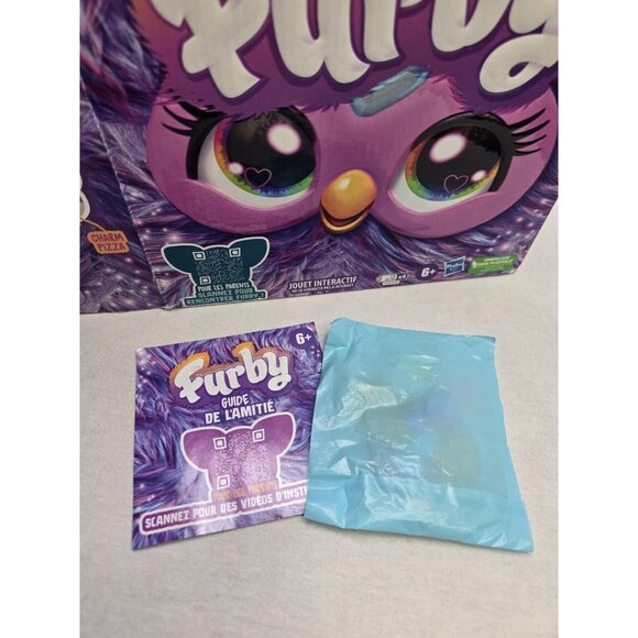 2023 Furby Purple Interactive Plush Toy FRENCH Speaking - Picture 10 of 11